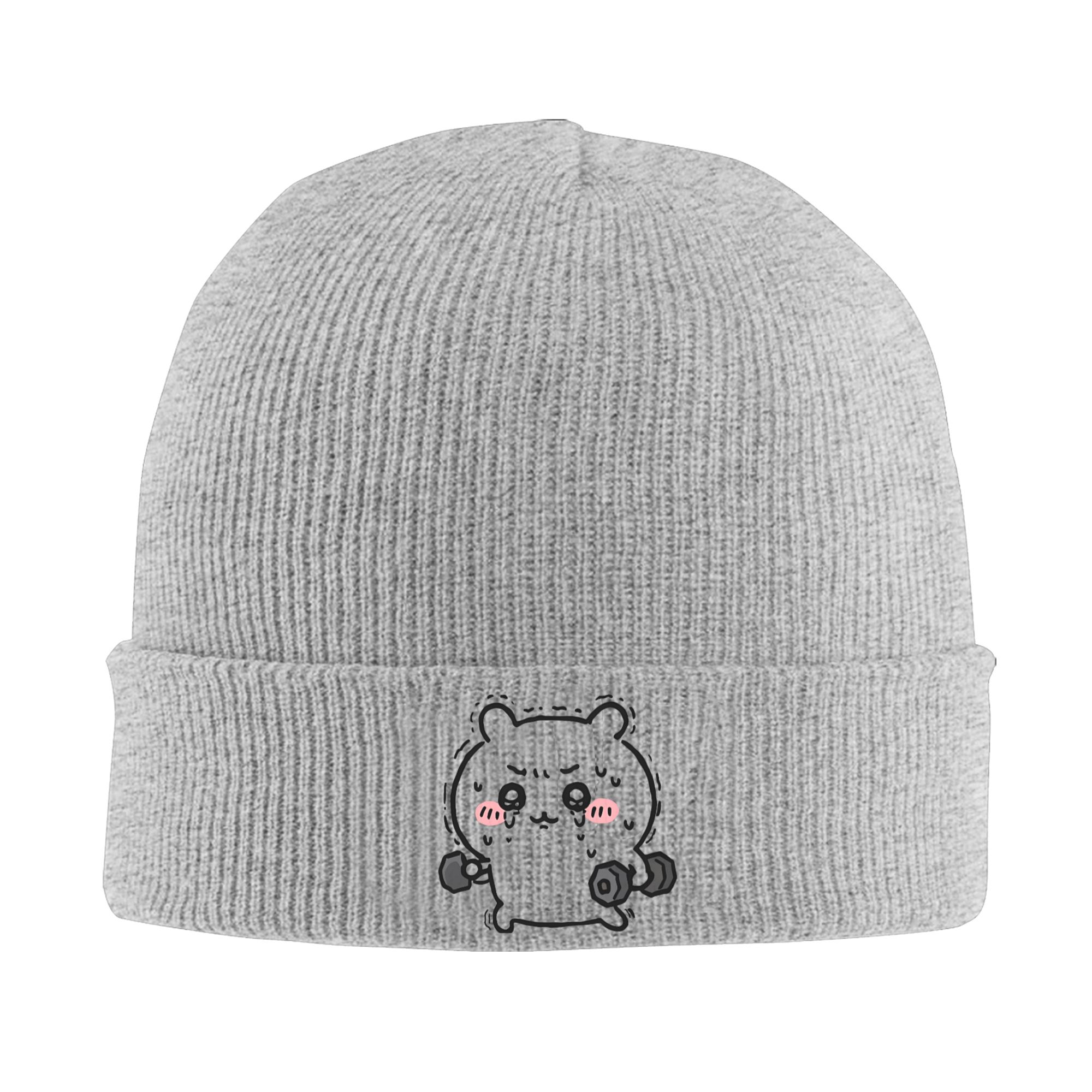 Beanie Cuffed Knit - Czapka zimowa z dzianiny w prążki,