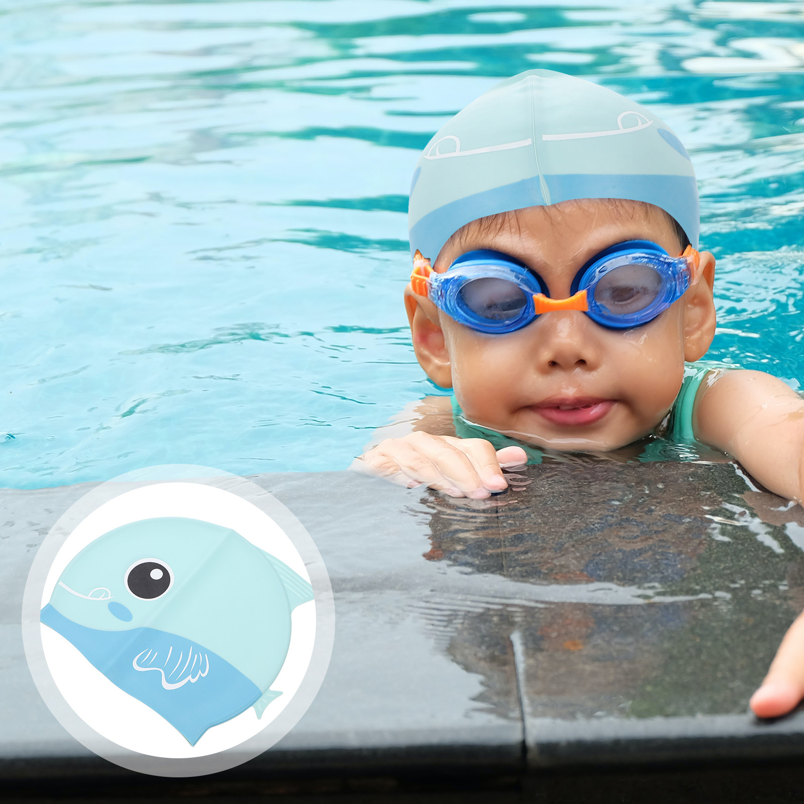 Swim Hat Silicone - Dziecięca silikonowa czapka do pływania z
