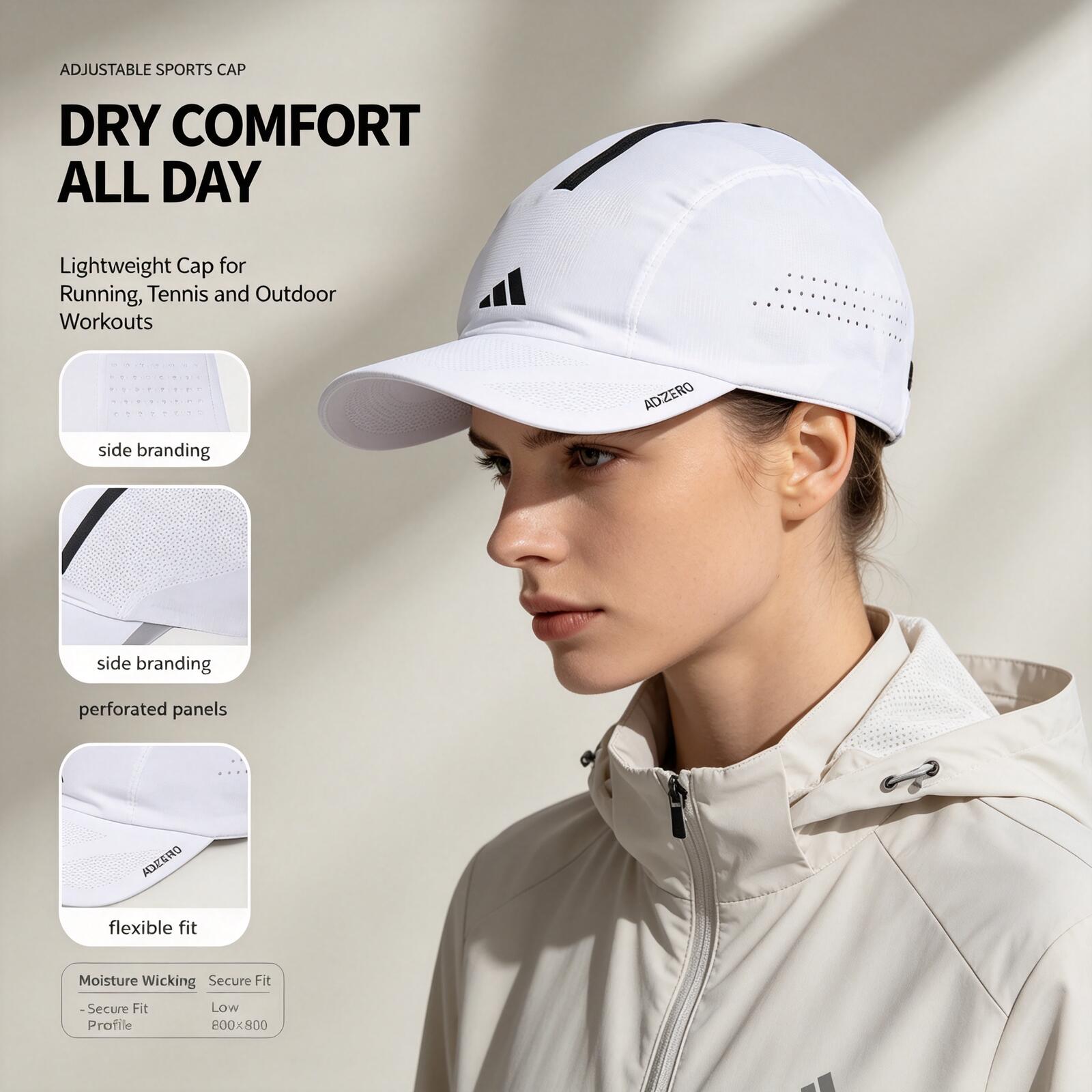 Czapka do biegania Adidas w ko – Running Cap Lightweight recenzja i cena