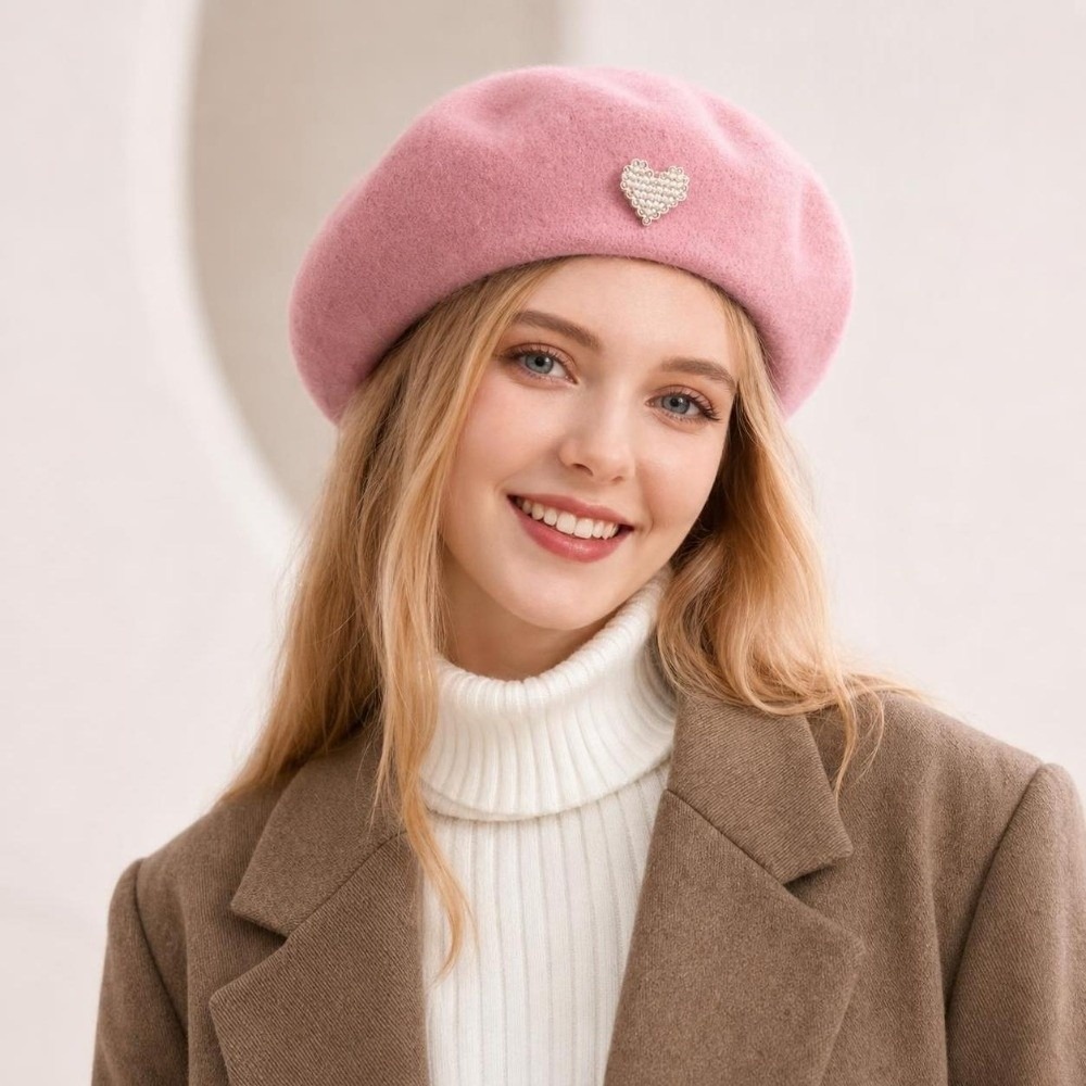 Modny, ciepły zimowy wełniany  – Beret French Wool recenzja i cena