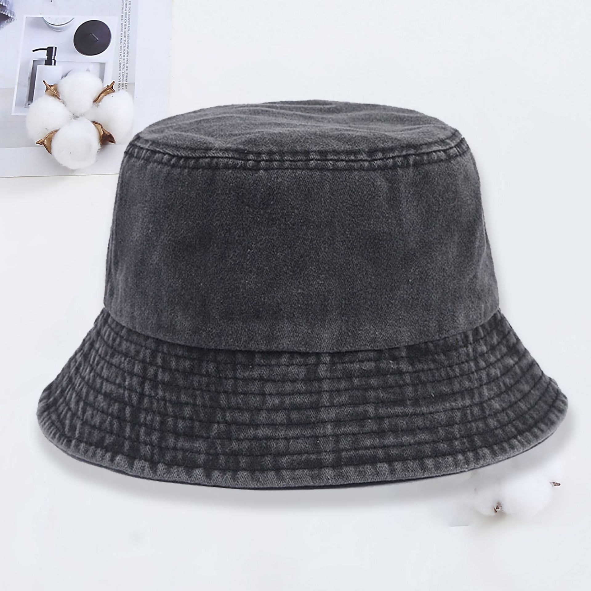 Kapelusz typu bucket z denimu  – Bucket Hat Cotton recenzja i cena