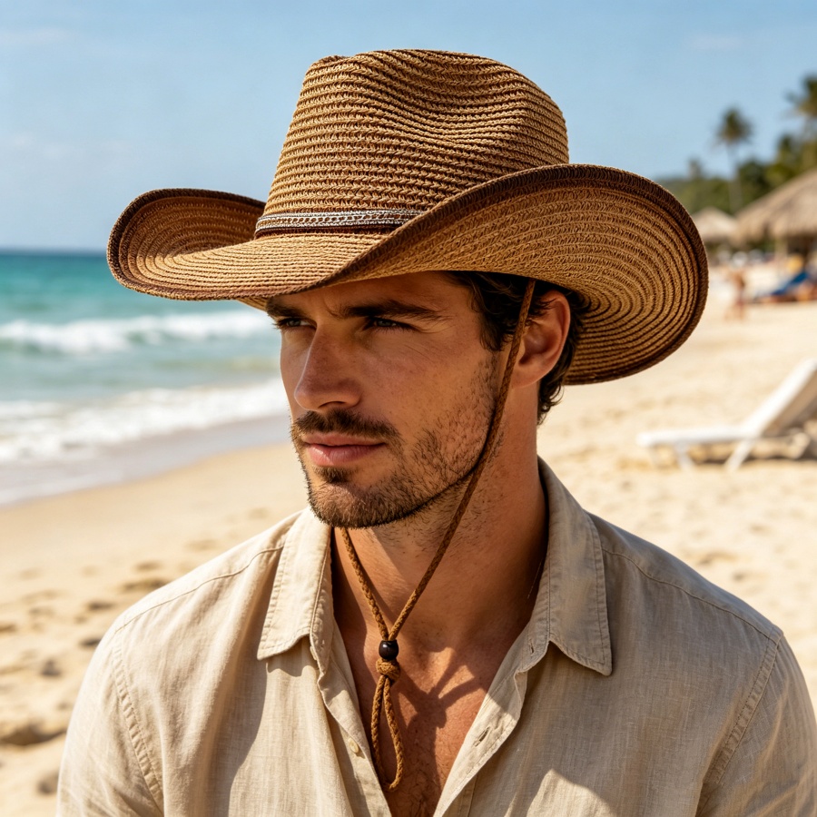 Retro kapelusz słomkowy w styl – Cowboy Hat Straw recenzja i cena