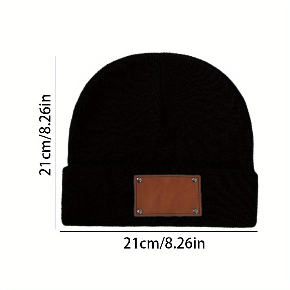 Czapka z dzianiny z personaliz – Beanie Cuffed Knit recenzja i cena