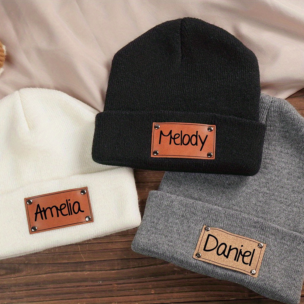 Czapka z dzianiny z personaliz – Beanie Cuffed Knit recenzja i cena