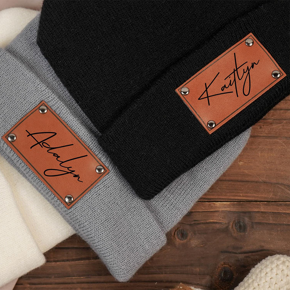 Czapka z dzianiny z personaliz – Beanie Cuffed Knit recenzja i cena