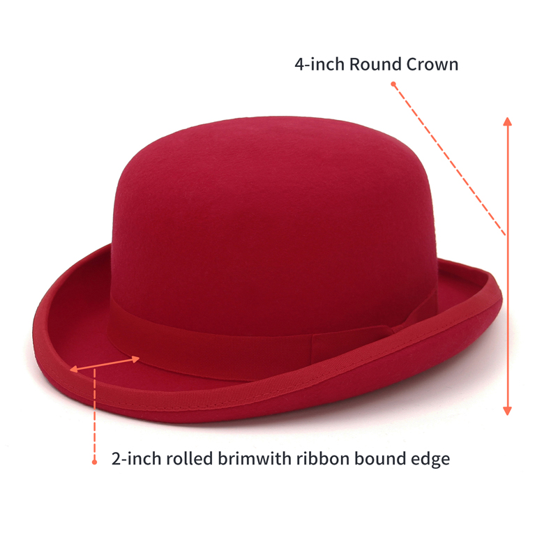 GEMVIE 100% filc wełniany Derb – Fedora Hat Wool recenzja i cena